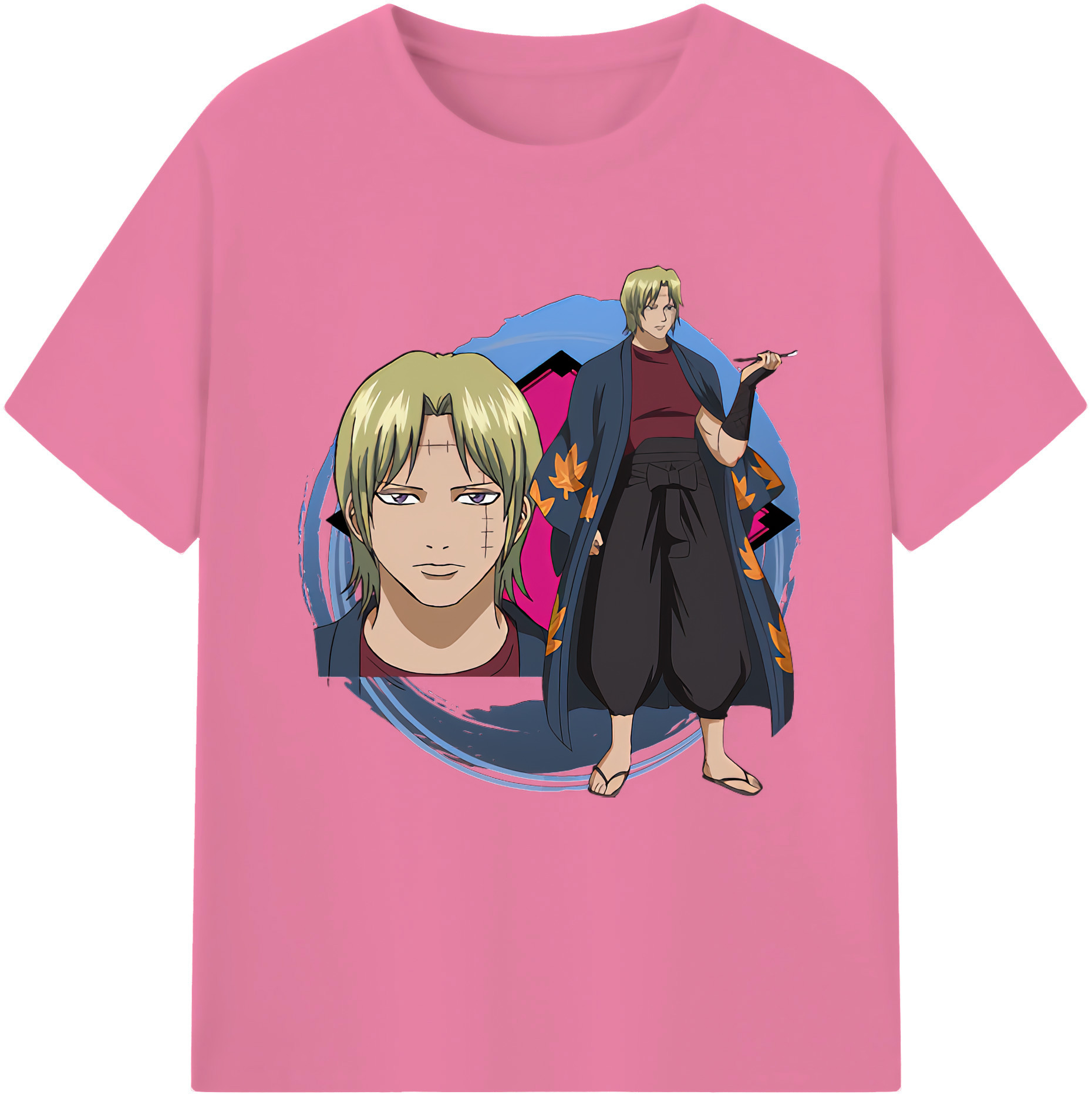 （画像用） ぎんたま 坂田銀時（さかたぎんとき） 神楽 志村新八（しむら しんぱち） GINTAMA Sakata Gintoki Kagura Shimura Shinpachi 綿100％半袖Tシャツ（フロントプリント）